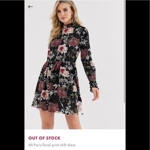ASOS NWOT never worn floral print shift dress perfect condition